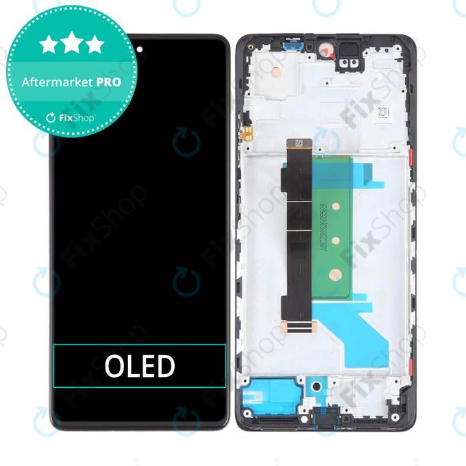Wyświetlacz OLED do Xiaomi Redmi Note 12 Pro+ 5G, Ekran dotykowy z ramką, Midnight Black