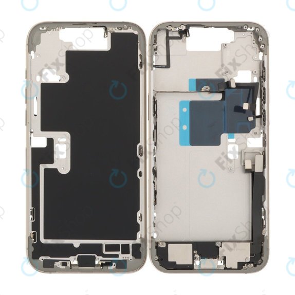 Środkowa Rama + Przyciski Zasilania, Głośności i Aparatu do iPhone 16 Pro Max, Natural Titanium