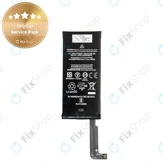 Bateria do Google Pixel 4a 4G, G025J-B 3140mAh, G823-00159-01, Genuine Service Pack