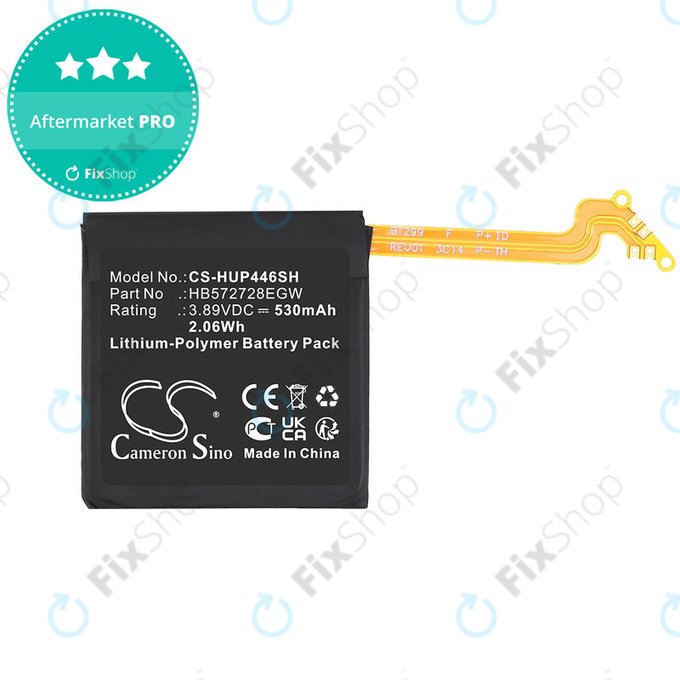 Bateria do Huawei Watch GT4 46mm, 530mAh, Li-Pol, 3.89V, HB572728EGW, HQ