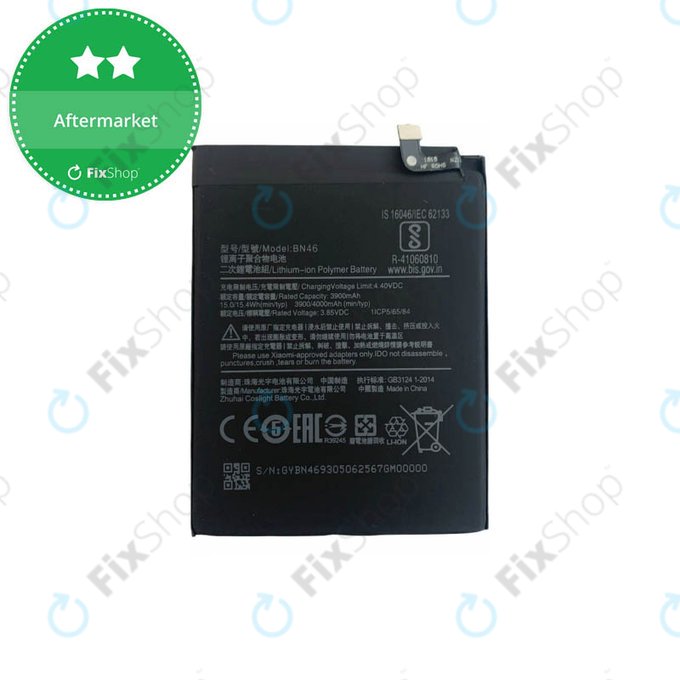 Bateria do Xiaomi Redmi Note 8T, Redmi 7, Redmi 8A, BN46, 4000mAh