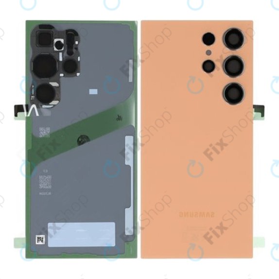 Tylna pokrywa baterii do Samsung S24 Ultra S928B, GH82-33349G, Titanium Orange, Genuine Service Pack