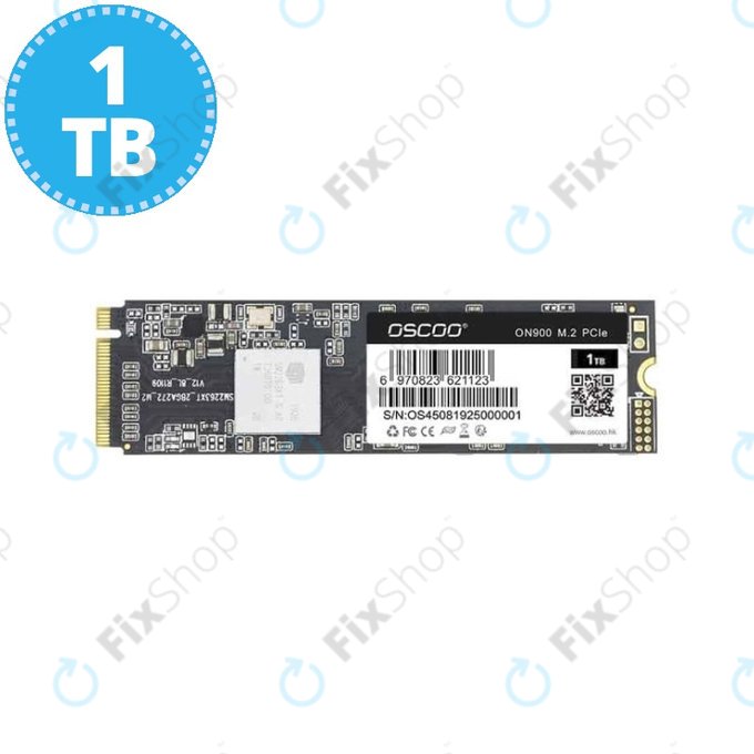 SSD 1TB do MacBook Air, Pro (Mid 2013 - 2017), Oscoo ON900 M.2 PCIe