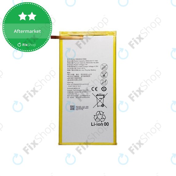 Bateria do Huawei EE Eagle, MediaPad T1 8.0", T1 10, HB3080G1EBC, 4800mAh
