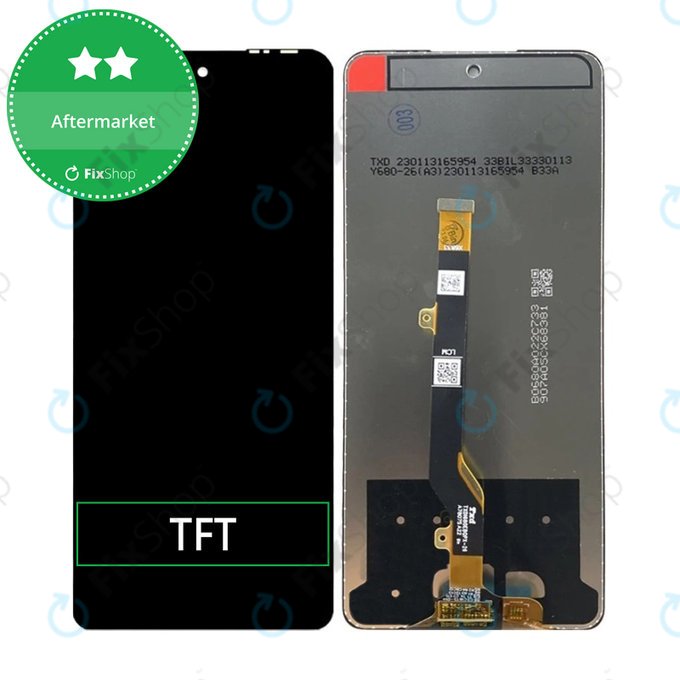 Wyświetlacz do Tecno Spark 10 Pro, Ekran dotykowy bez ramki, TFT