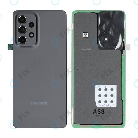 Tylna pokrywa baterii do Samsung A53 5G A536B, GH82-28017A, Czarny, Black, Genuine Service Pack