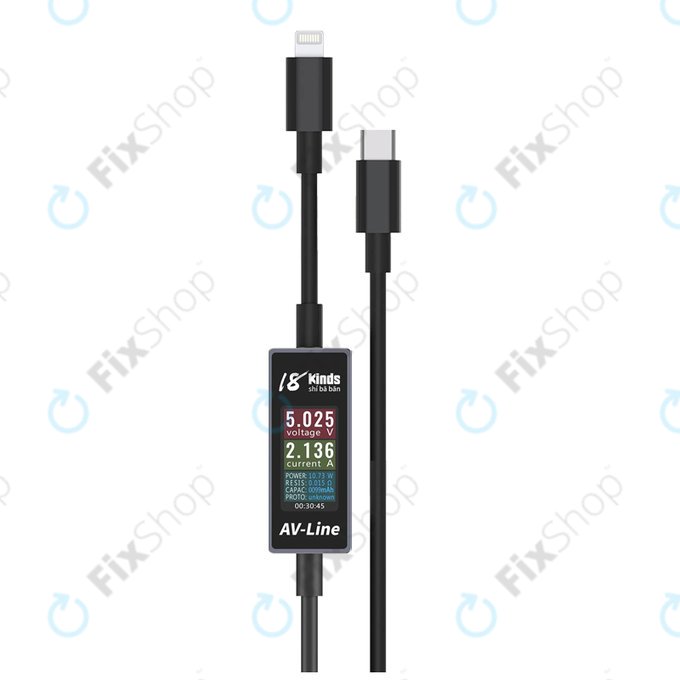 Przewód ładujący z automatycznym wykrywaniem (Lightning – USB‑C), AV-Line