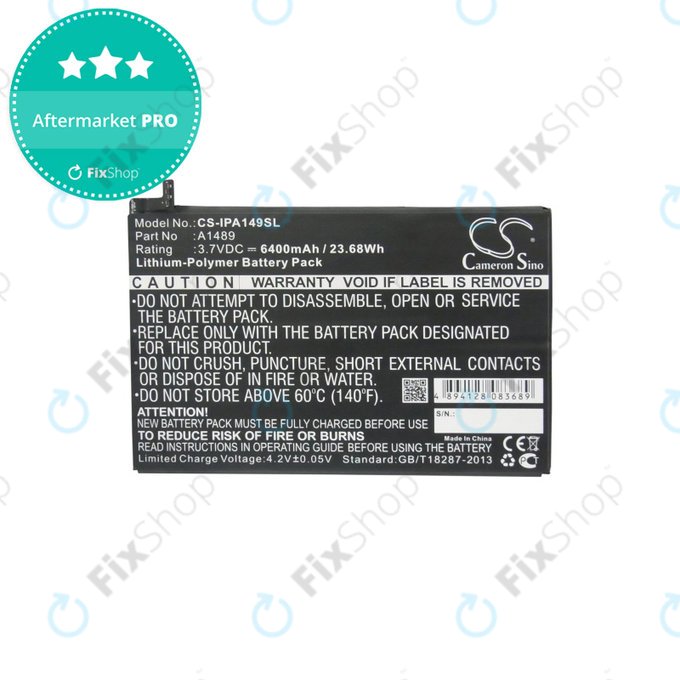 Bateria do iPad Mini 2, Mini 3, A1489, A1512, 6400mAh, HQ