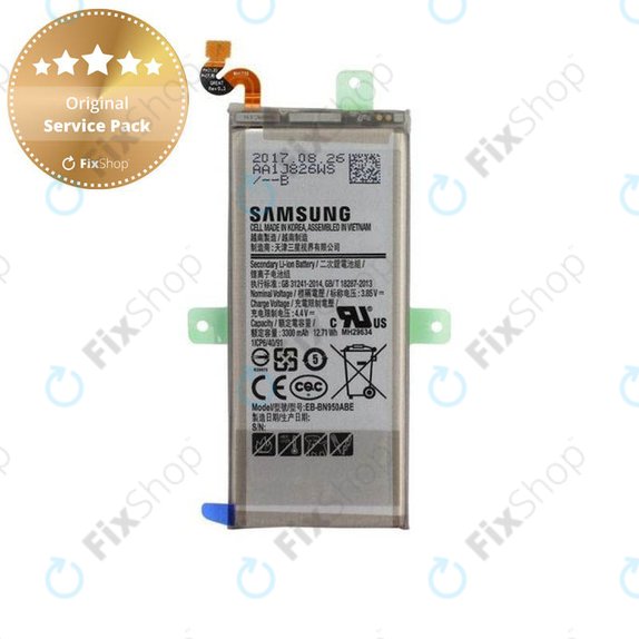 Bateria do Samsung Note 8 N950FD, EB-BN950ABE, EB-BN950ABA, 3300mAh, GH82-15090A, Genuine Service Pack