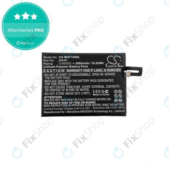 Bateria dla Pocophone M1805e10a, Pocophone Poco F1, 3900mAh, Li-Pol, 3.85 V, BM4E, HQ