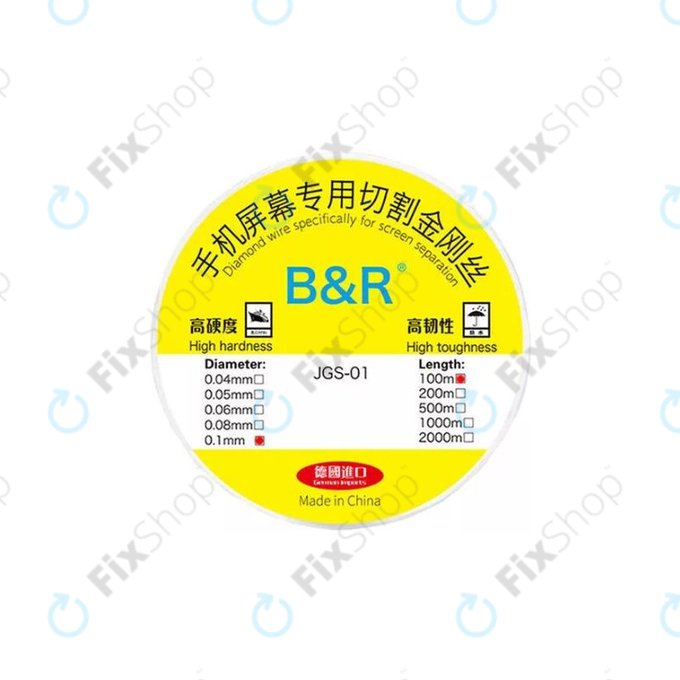 Zloty drut - drut do separacji wyswietlaczy LCD (0.1mm x 100m)