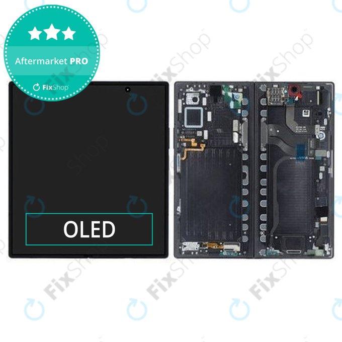 Wyświetlacz OLED dla Samsung Z Fold 7 F966B, Jetblack, Ekran dotykowy z ramką