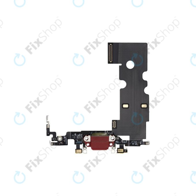 Złącze ładowania z taśmą flex do iPhone SE (3rd Gen 2022), Czerwony, Red