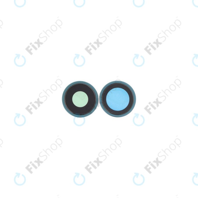 Oslona obiektywu tylnej kamery z ramka (2szt) do iPhone 16, 16 Plus, Teal