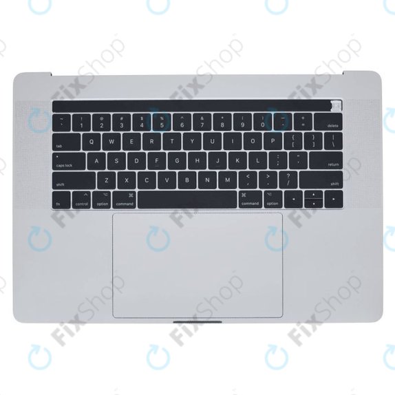 Górna ramka klawiatury z klawiaturą US, mikrofonem, trackpadem i głośnikami do MacBook Pro 15" A1707 (Late 2016 - Mid 2017), Srebrny, Silver