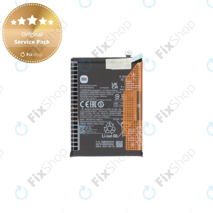 Bateria do Xiaomi Poco M3 Pro, Redmi 10, Redmi Note 10 5G, BN5A, 5000mAh, 460200006L5Z, Genuine Service Pack