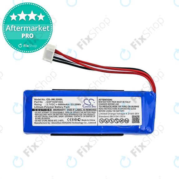 Bateria do JBL Charge 3 (2016), Li-Pol, 6000mAh, HQ