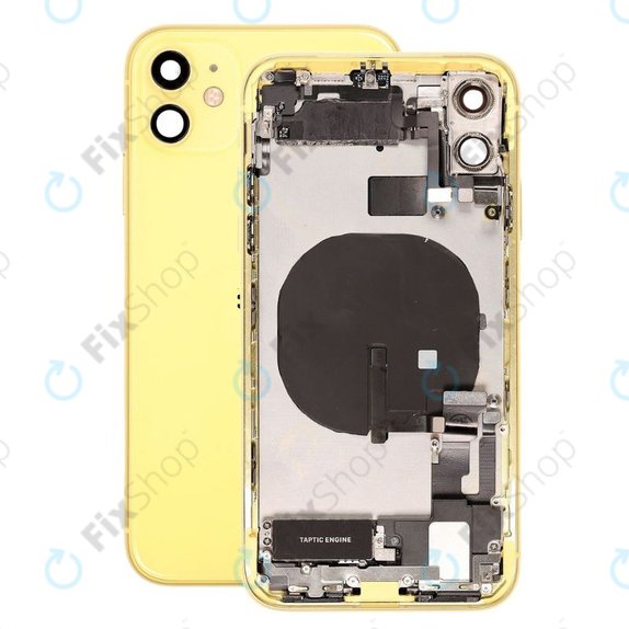 Tylna obudowa z malymi czesciami do iPhone 11, Zólty, Yellow