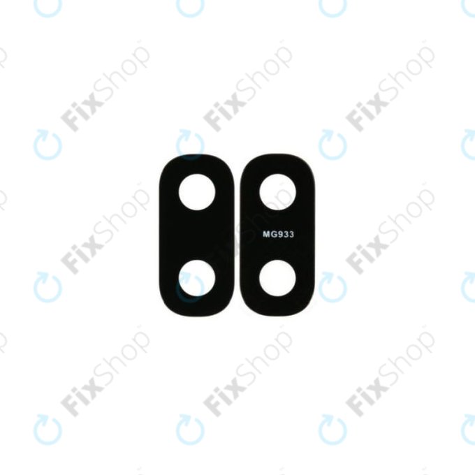 Szklo obiektywu tylnej kamery do Samsung A10 A105F, GH64-07410A, Black, Genuine Service Pack