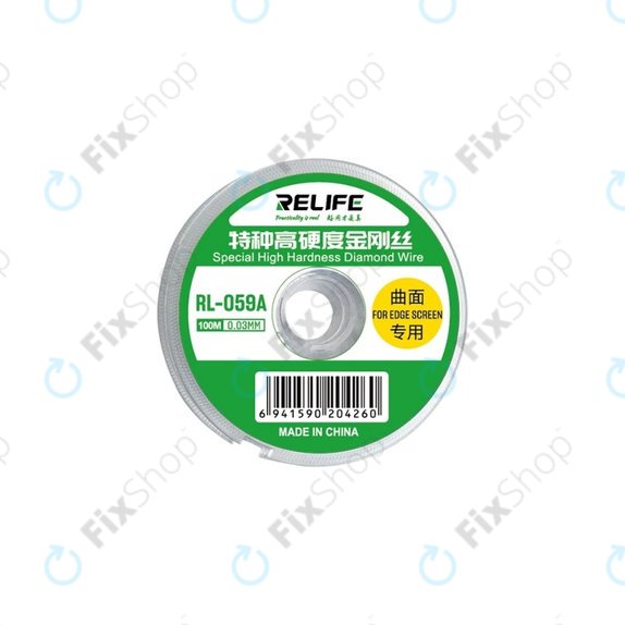 Drut do separacji zakrzywionych wyswietlaczy LCD, 0.03mm x 100m, Relife RL-059A