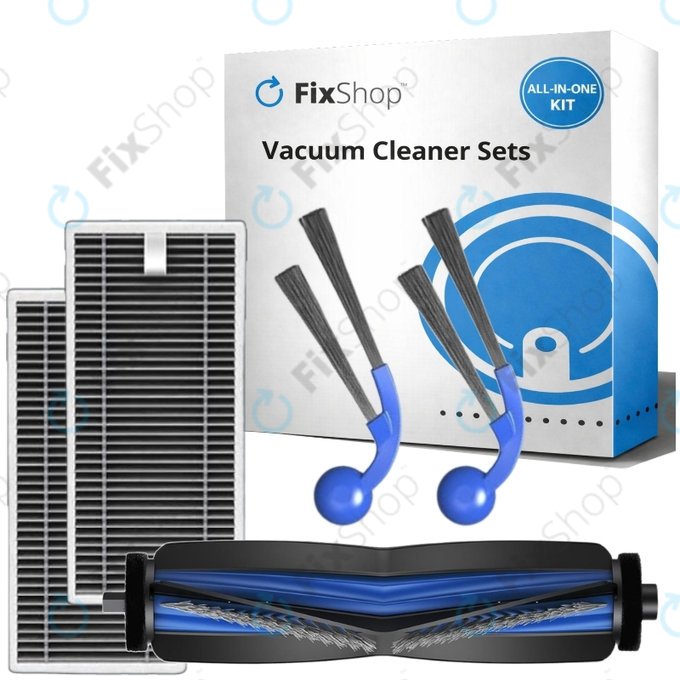 Zestaw części zamiennych do Ecovacs T80 Omni, T80 (1x Główna szczotka, 2x Filtr, 2x Szczotka boczna)