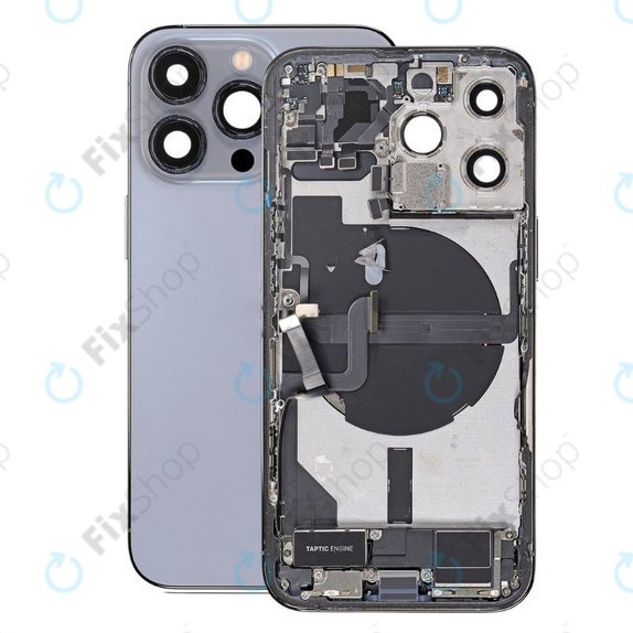Tylna obudowa z malymi czesciami do iPhone 13 Pro, Niebieski, Blue