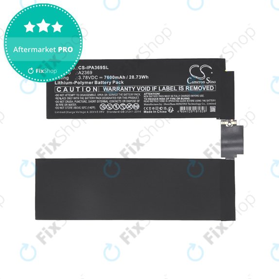 Bateria do iPad Pro 11.0", 3rd Gen 2021, A2369, 7600mAh, HQ