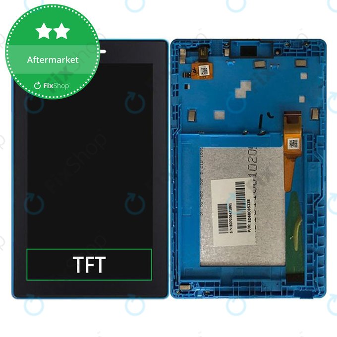 Wyswietlacz do Lenovo TAB 3 TB3-710F, Ekran dotykowy z ramką, Niebieski, Blue, TFT