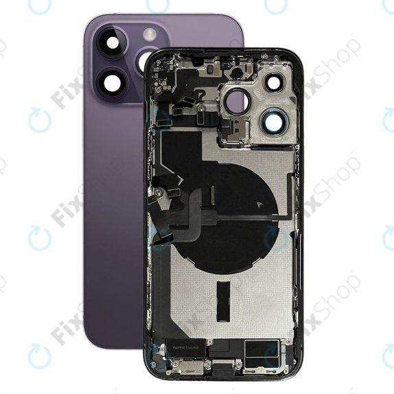 Tylna obudowa z malymi czesciami do iPhone 14 Pro Max, Deep Purple