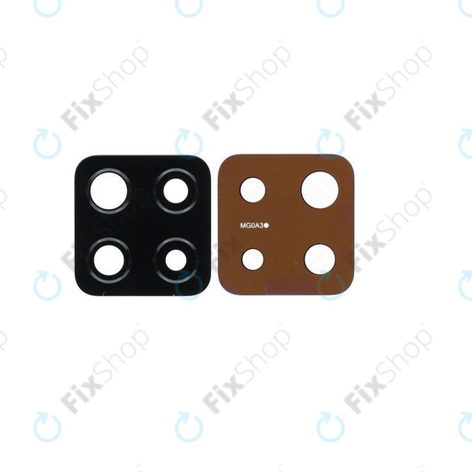 Szklo obiektywu tylnej kamery do Samsung A42 5G A426B, GH64-08249A, Prism Dot Black, Genuine Service Pack