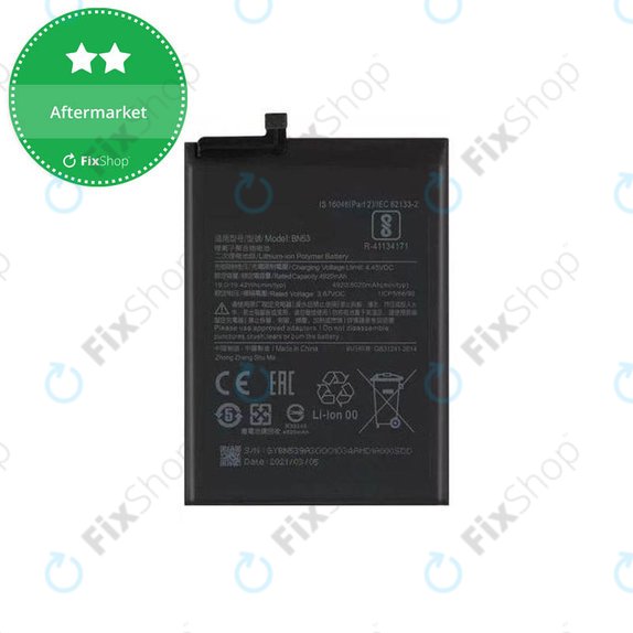 Bateria do Xiaomi Redmi Note 9 Pro, BN53, 5020mAh