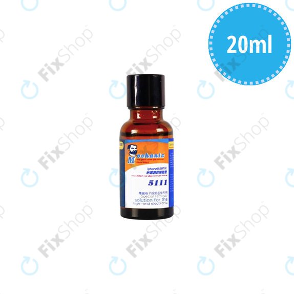 Zmywacz kleju do tylnej obudowy szklanej Mechanic 5111, iPhone 8 - 14 Pro Max, 20ml