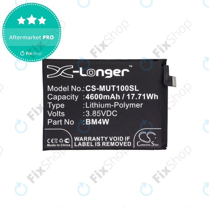 Bateria dla Xiaomi Mi 10T Lite 5G, 4600mAh, Li-Pol, 3.85 V, BM4W, HQ