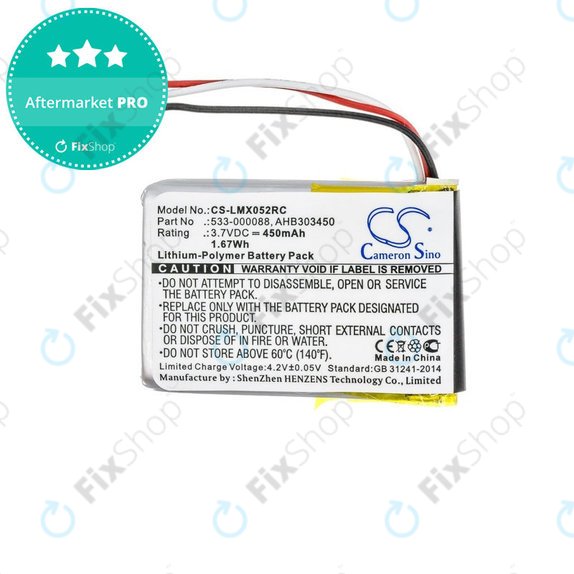 Bateria do Logitech MX Master, 450mAh, Li-Pol, 3.7V, AHB303450, HQ