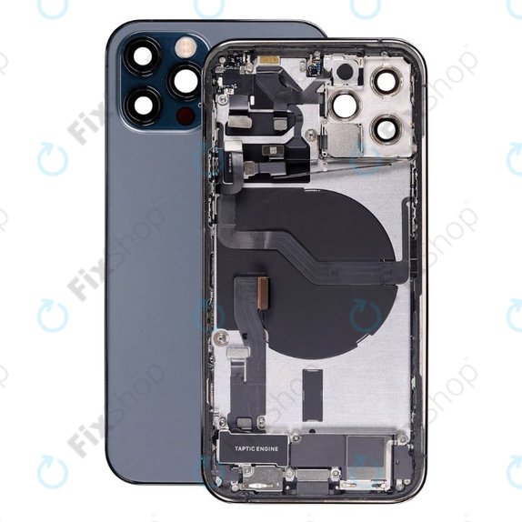 Tylna obudowa z malymi czesciami do iPhone 12 Pro, Niebieski, Blue