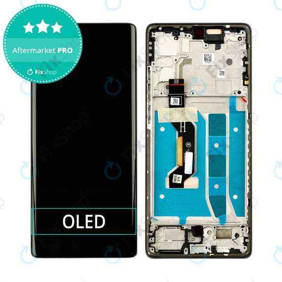 Wyświetlacz OLED do Motorola Moto G85 5G XT2427-3, Ekran dotykowy z ramką, Cobalt Blue