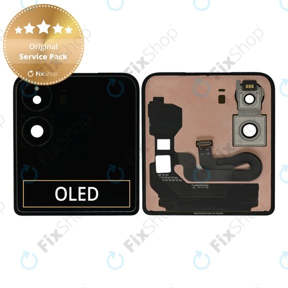 Wyświetlacz do Xiaomi Mix Flip 2, Ekran dotykowy z ramką, 405CPX3DC, Fioletowy, Purple, 560005000N800 Genuine Service Pack