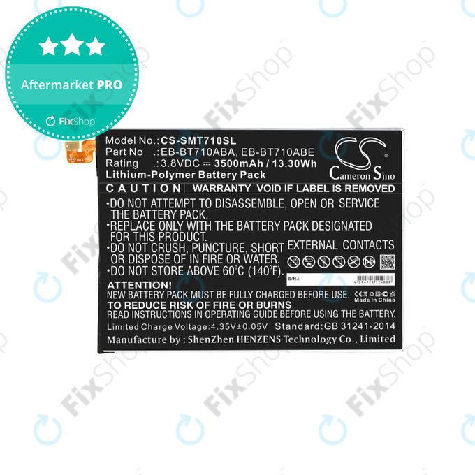 Bateria do Samsung Galaxy Tab S2 8.0, 3500mAh, Li-Pol, 3.8V, EB-BT710ABA, HQ