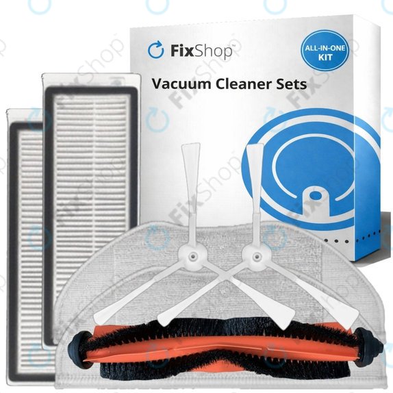 Zestaw części zamiennych do Xiaomi Mi Robot Vacuum Mop Essential (Mijia G1) (1x Główna szczotka, 2x Filtr, 2x Szczotka boczna, 2x Ściereczka mopująca)