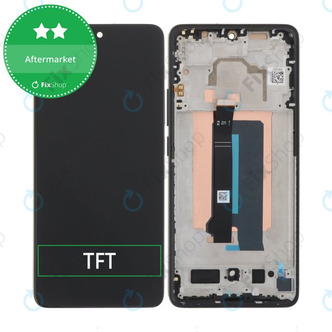 Wyświetlacz do Xiaomi Poco X6 Pro, Ekran dotykowy z ramką, Czarny, Black, TFT