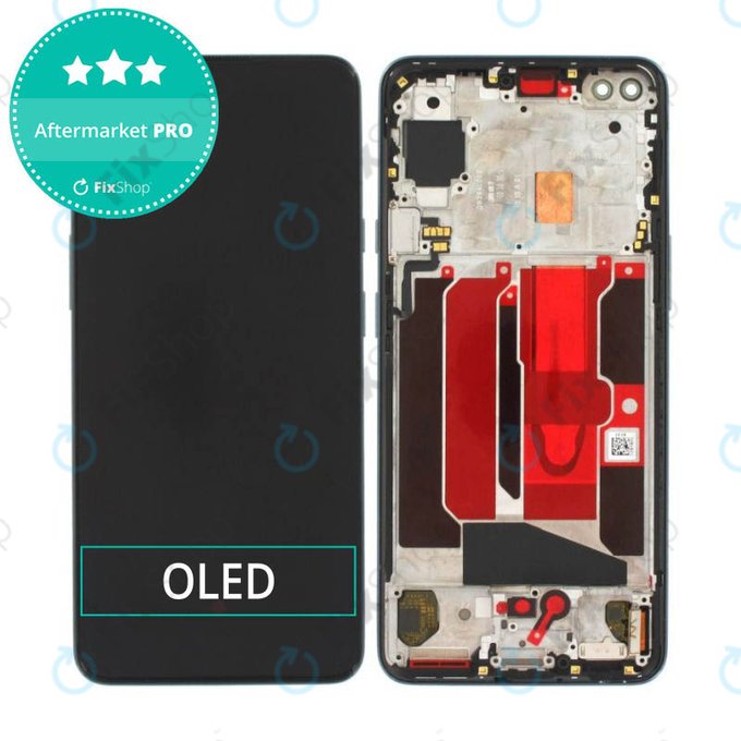 Wyświetlacz OLED do OnePlus Nord, Ekran dotykowy z ramką, Gray Onyx