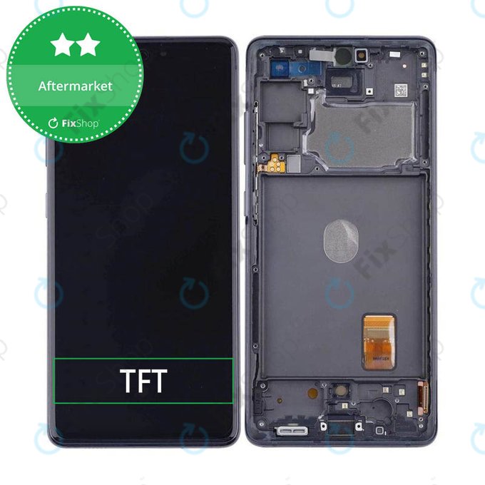 Wyświetlacz do Samsung S20 FE G780F, Ekran dotykowy z ramką, Czarny, Black, TFT
