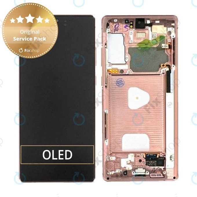 Zestaw wyświetlacza LCD TFT do Samsung Note 20 N980B | GH82-23495B, GH82-23733B | Mystic Bronze | Genuine Service Pack