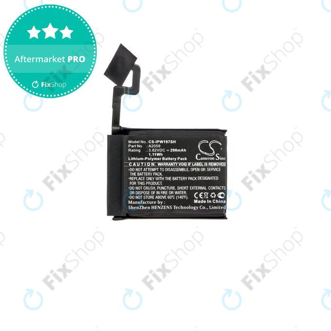Bateria dla Apple Watch 4 44 mm, 290mAh, Li-Pol, 3.82 V, A2059, HQ