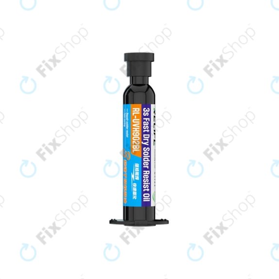 Maska lutownicza utwardzana UV, 10ml, Czarny, Black, Relife RL-UVH902BL