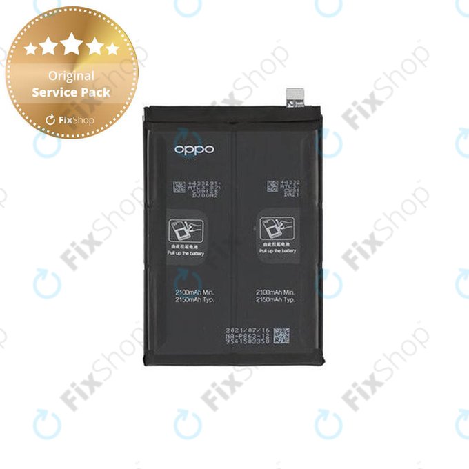 Bateria do Oppo Reno 6 5G CPH2251, BLP863, 4300mAh, 4907758, Genuine Service Pack