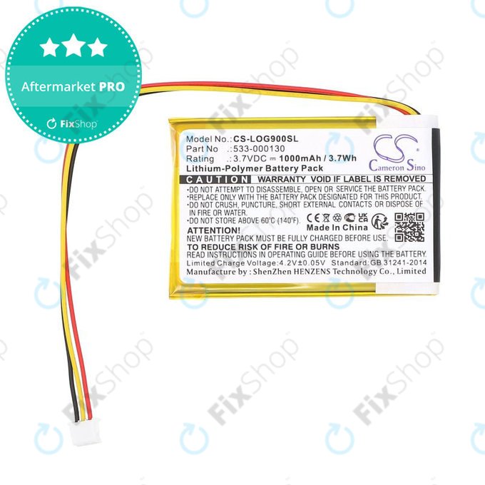 Bateria do Logitech G403, G703, G900, G903, 1000mAh, Li-Pol, 3.7V, 533-000130, HQ