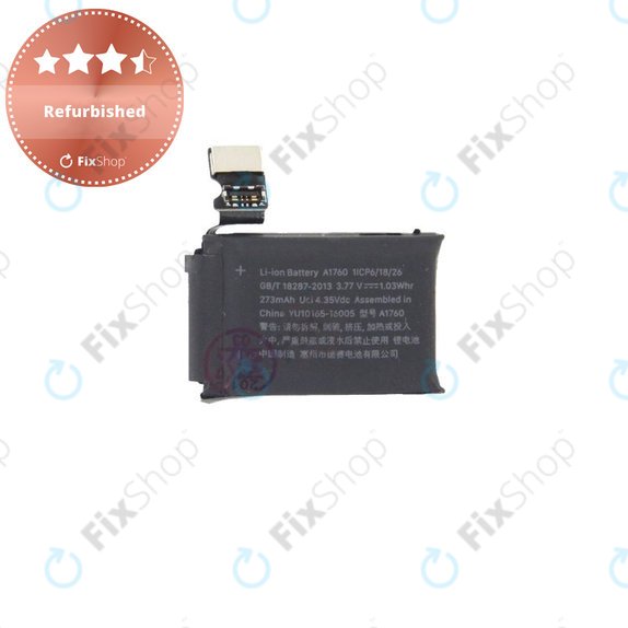 Bateria dla Apple Watch 2 38mm, 273mAh, A1760, Refurbished