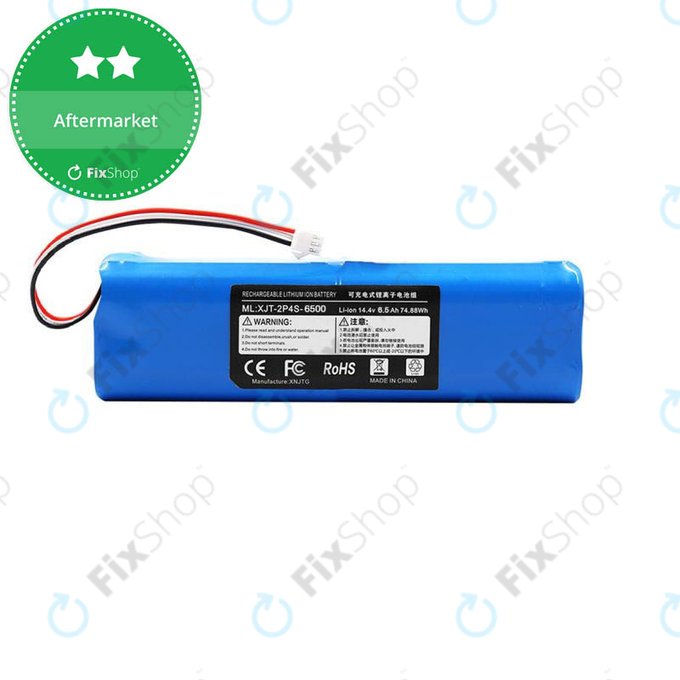 Bateria do Xiaomi EVA, EVE Plus, Viomi S9, Dreame D10 Plus, L10, Lenovo T1 Pro, Lydsto R1, R1 Pro, S1, S1 Pro, XJT-2P4S-6800, Li-Ion, 14,4V 6800mAh