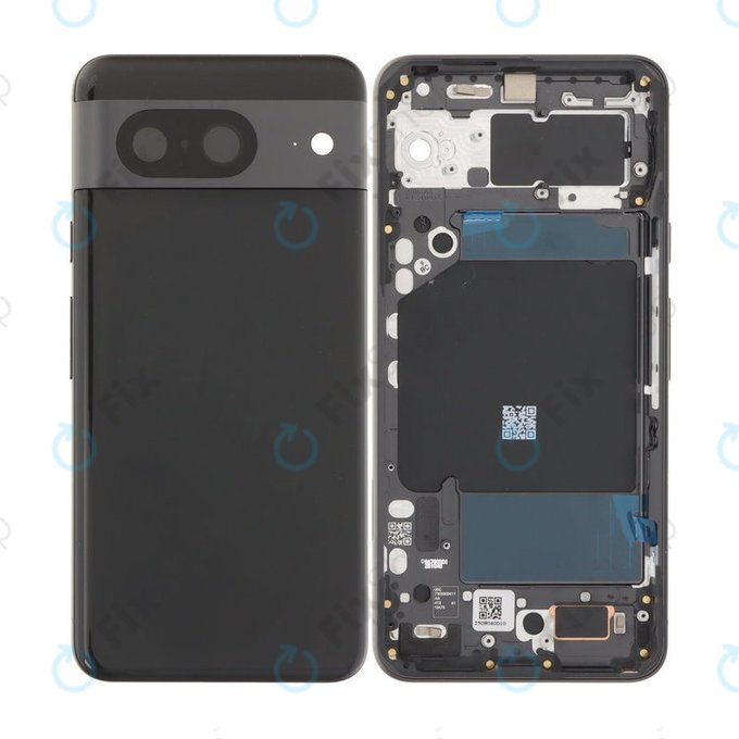 Tylna pokrywa baterii z kompletnym montażem do Google Pixel 8, Obsidian